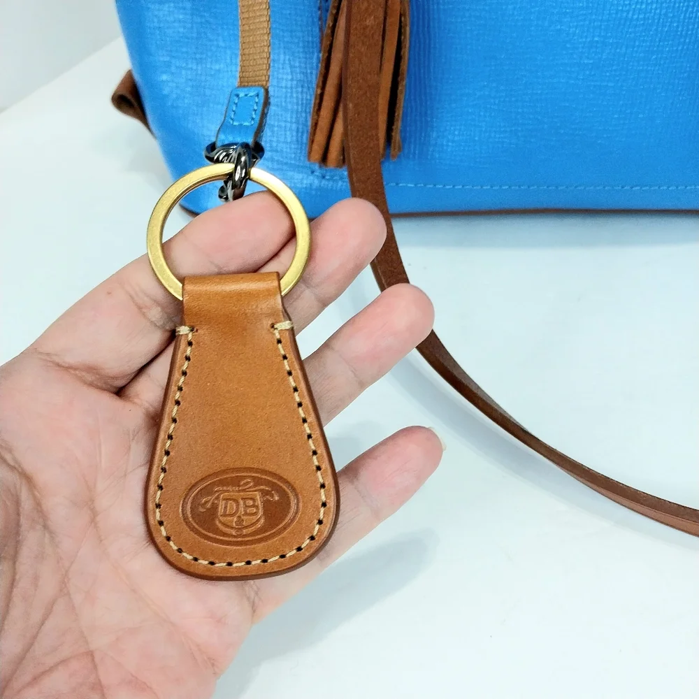 Dooney &‎ Bourke Side Zip Leather Tote Shoulder Bag